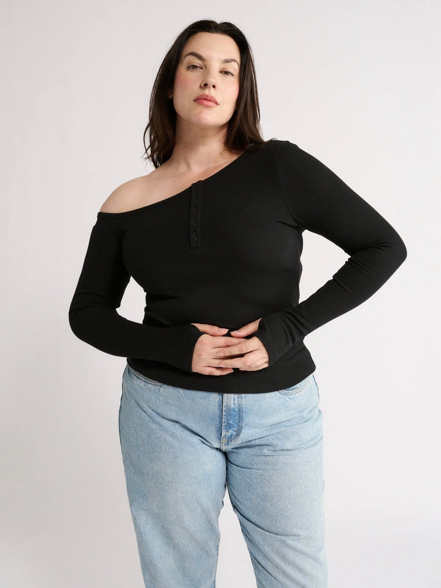 Cobie Off Shoulder Top - Black