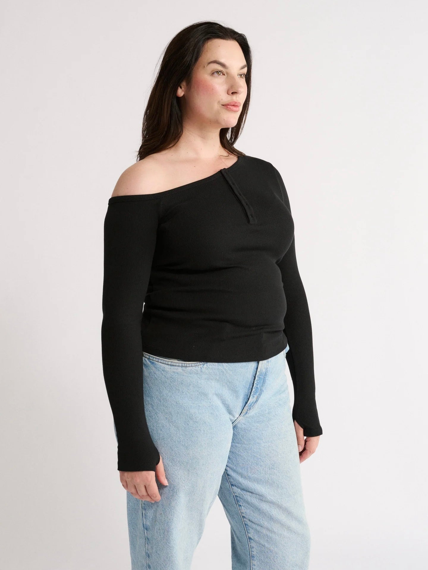 Cobie Off Shoulder Top - Black
