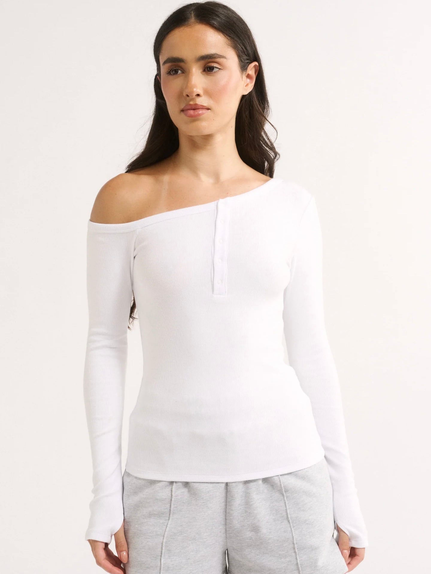 Cobie Off Shoulder Top - White