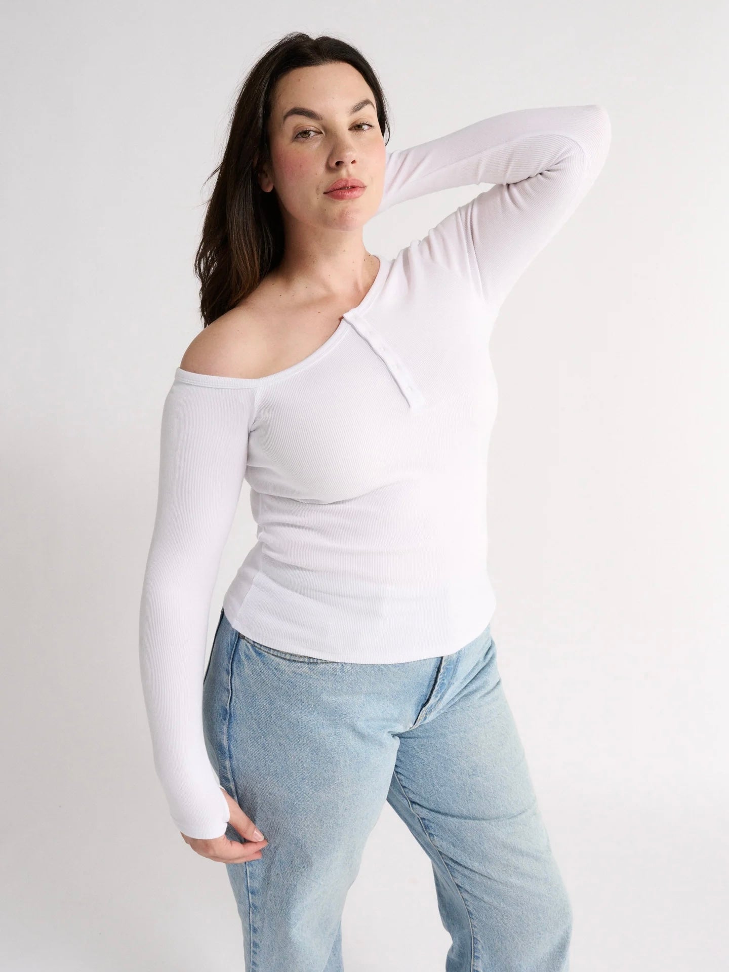Cobie Off Shoulder Top - White
