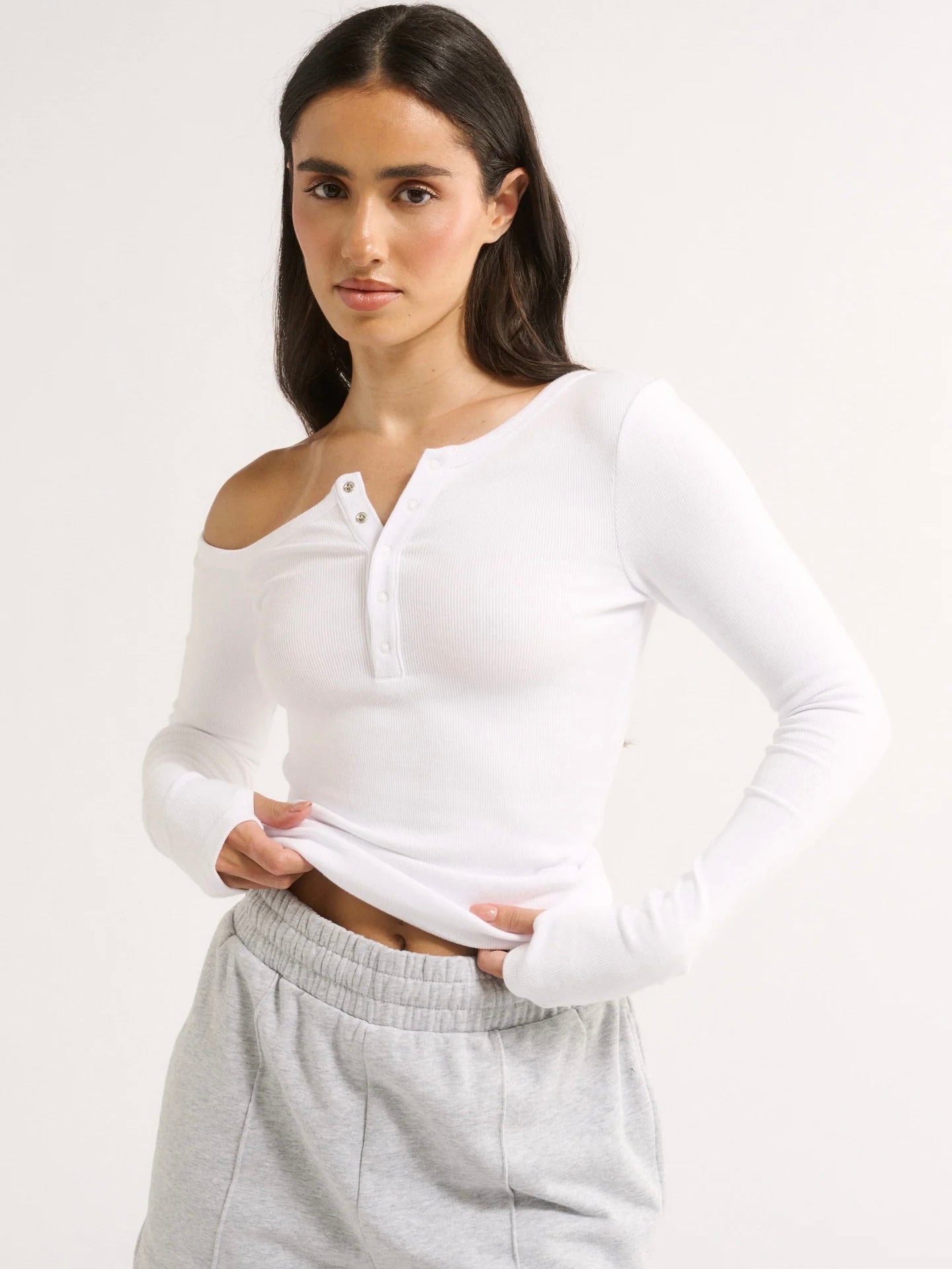 Cobie Off Shoulder Top - White