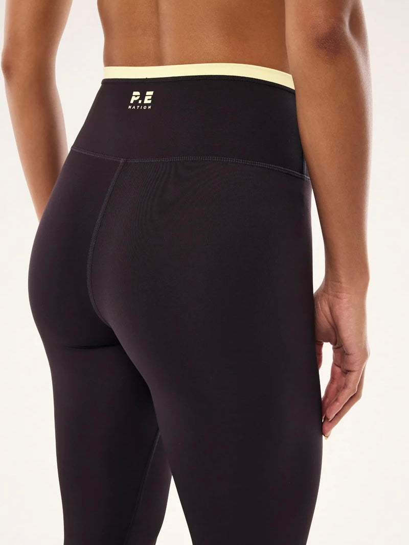 Vita Legging - Bean / Soft Yellow
