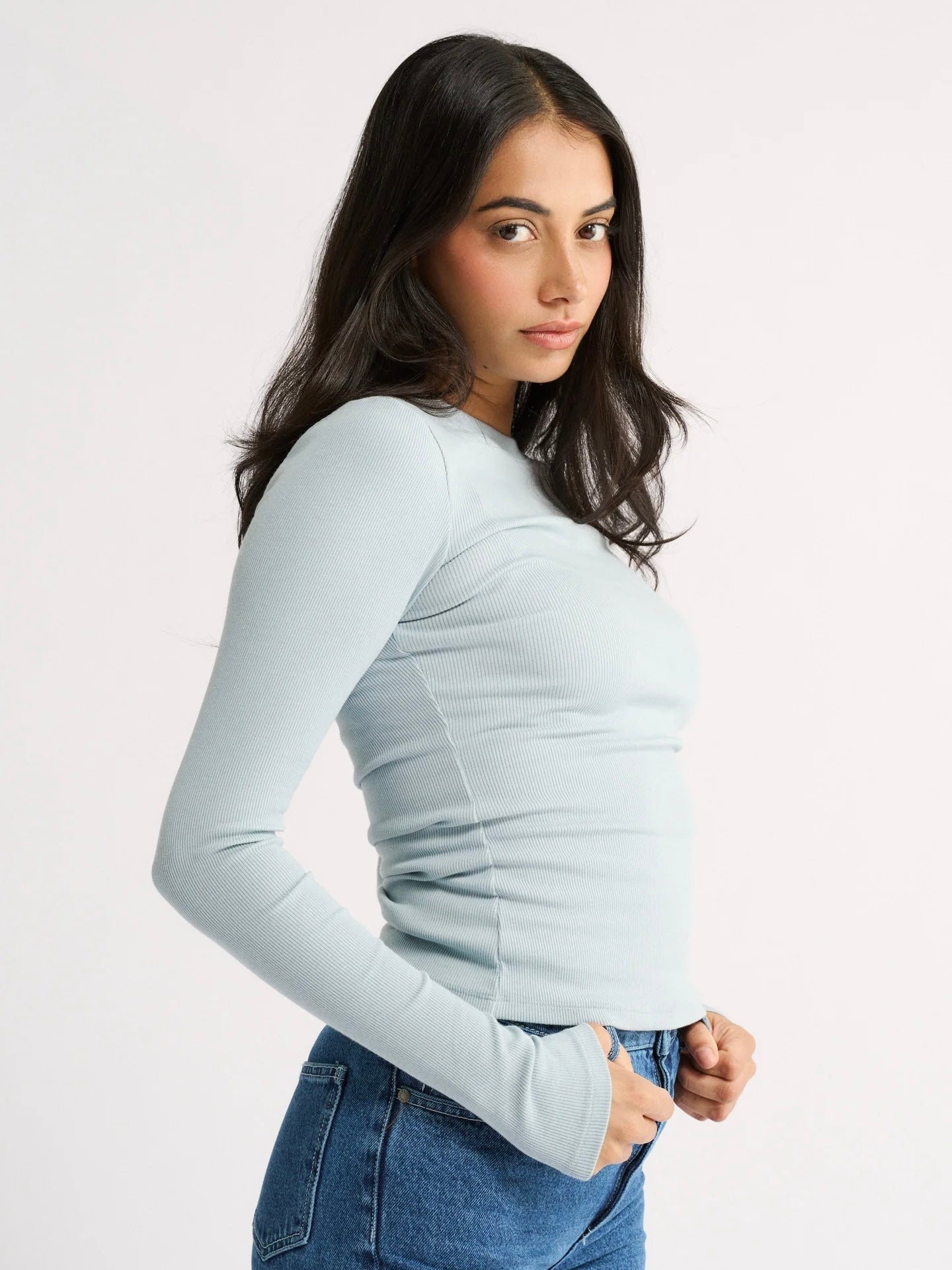 Carina Top - Stone Blue