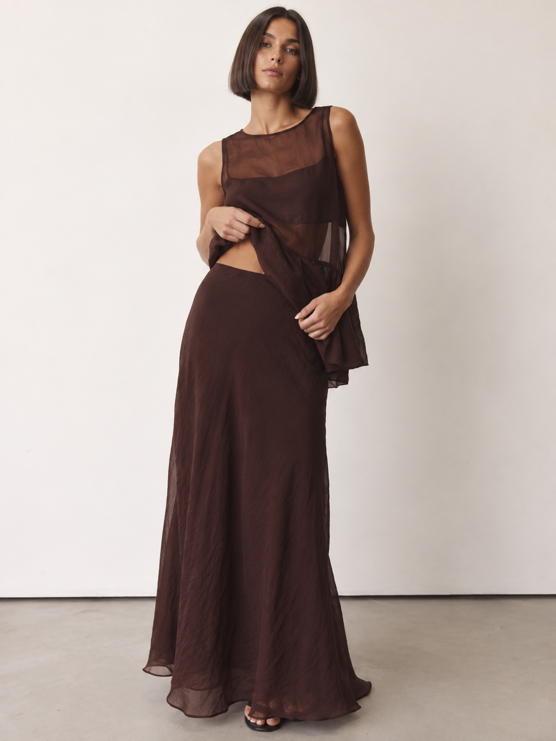 Cameron Skirt - Chocolate