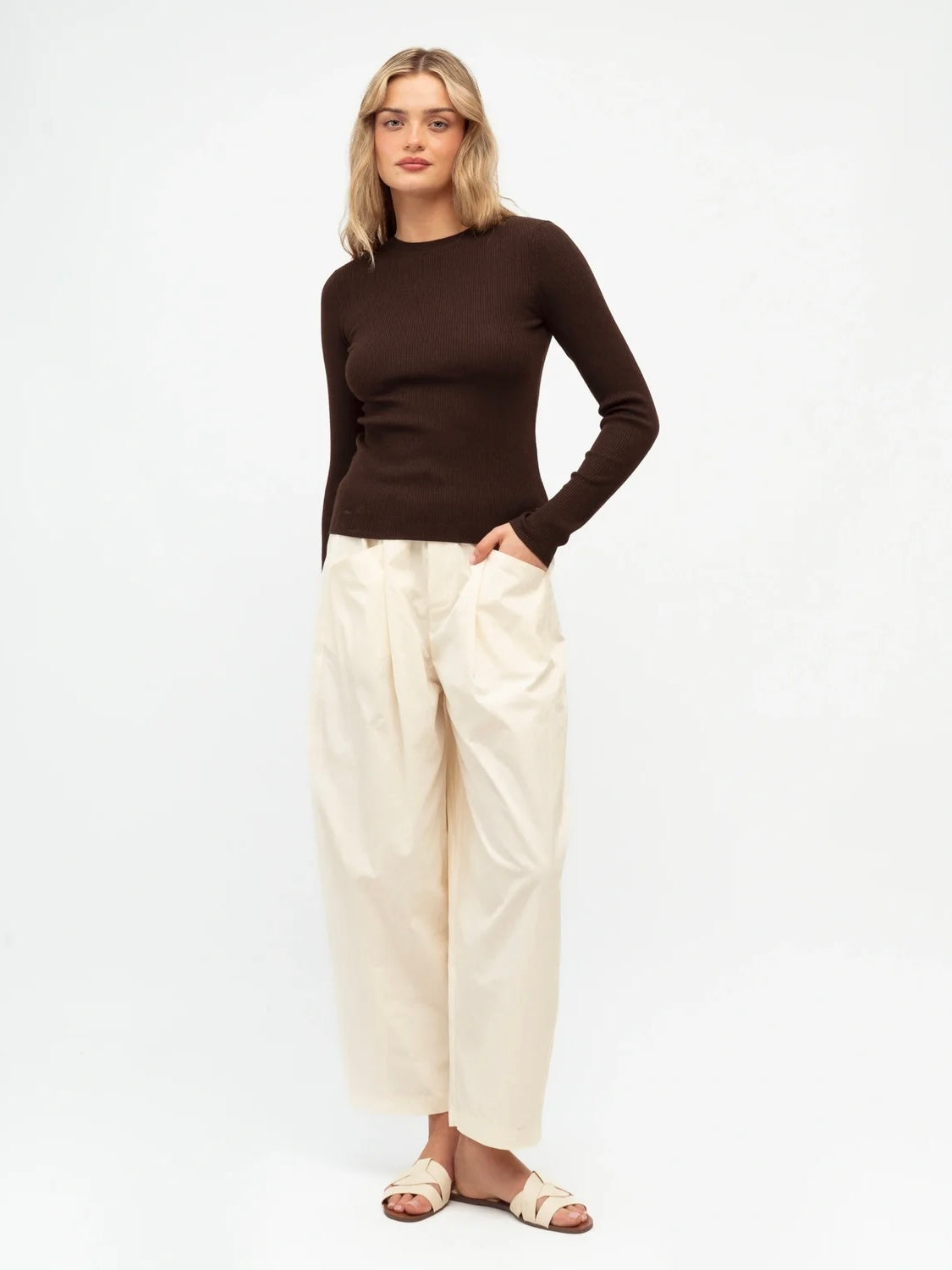 Darcey Pant - Ivory