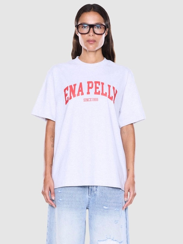 Sophia Relaxed Tee - White Marle