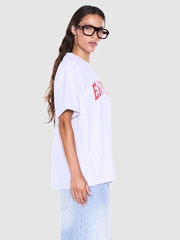 Sophia Relaxed Tee - White Marle
