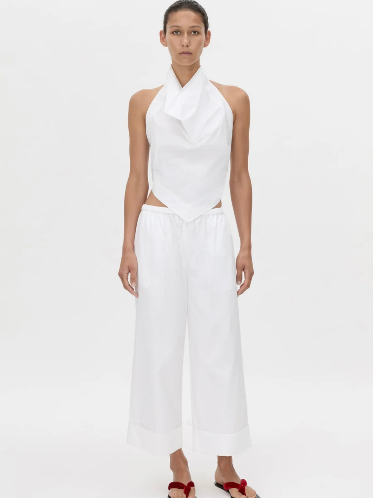 Onesto Wide Leg Pant - Soft White