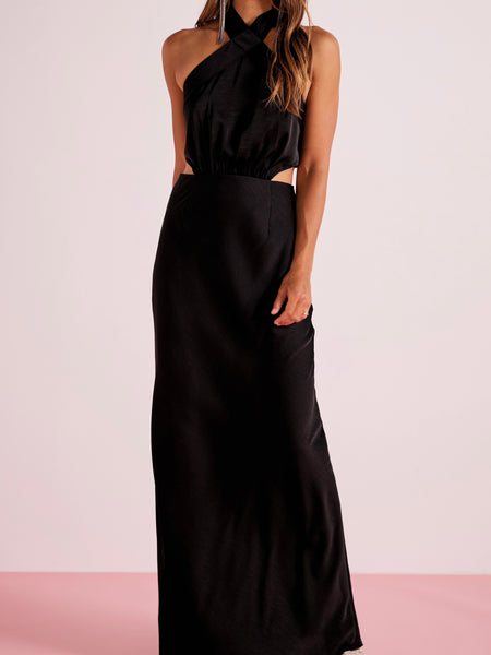 Finlay Halter Gown Black