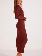 Amber Knit Midi Dress