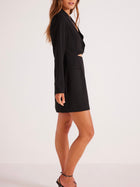 Allie Blazer Dress Black