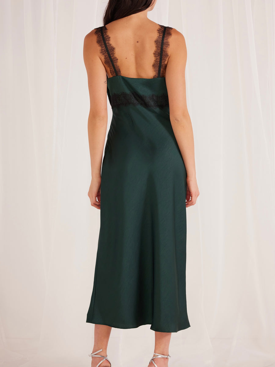 Erin Lace Trim Midi Dress