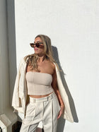 Eve Panelled Tube Top