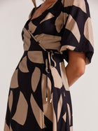 Morella Midi Wrap Dress