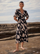 Morella Midi Wrap Dress