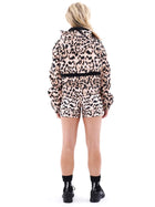 Cropped Man Down Jacket Leopard