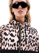 Cropped Man Down Jacket Leopard