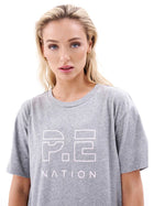 Heads Up Tee Grey