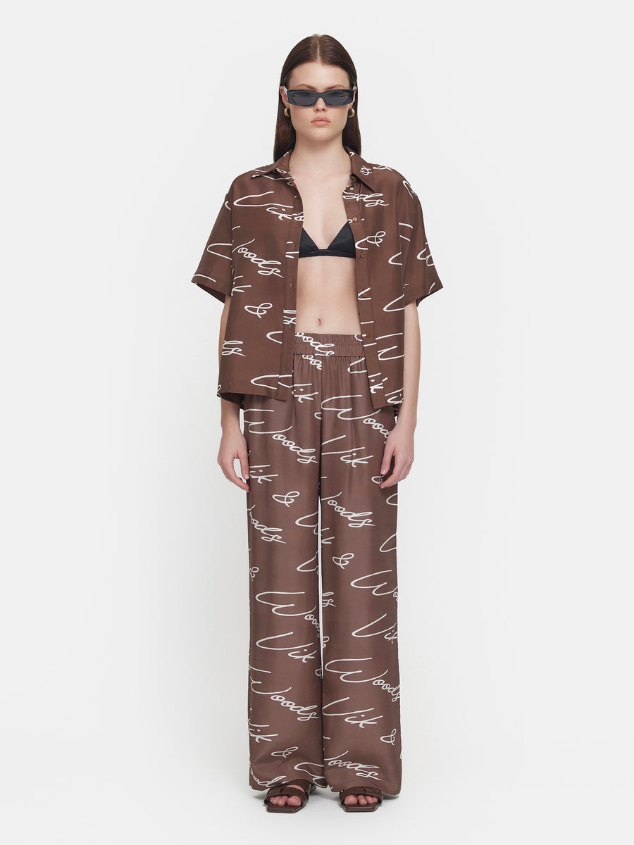 Pilot Pant Signature Print