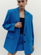 Irena Oversized Blazer Cobalt