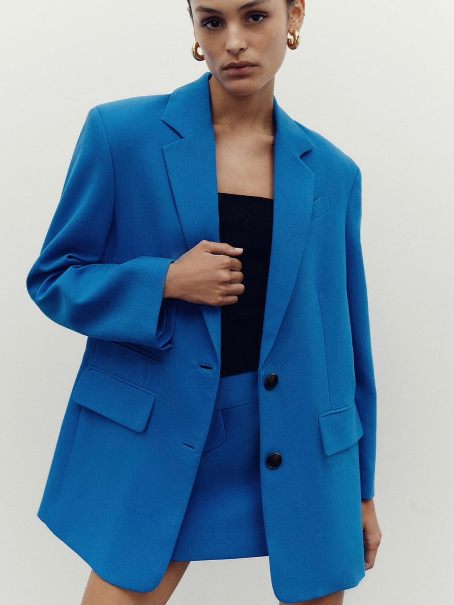 Irena Oversized Blazer Cobalt