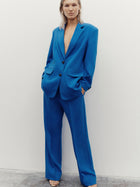 Irena Low Rise Slouch Pant Cobalt