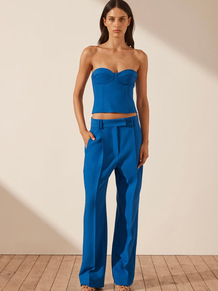 Irena Low Rise Slouch Pant Cobalt