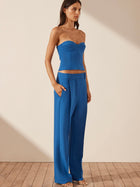 Irena Low Rise Slouch Pant Cobalt