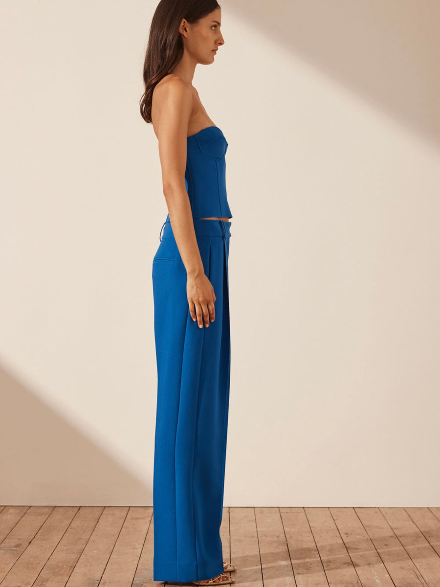 Irena Low Rise Slouch Pant Cobalt