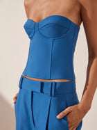 Irena Low Rise Slouch Pant Cobalt