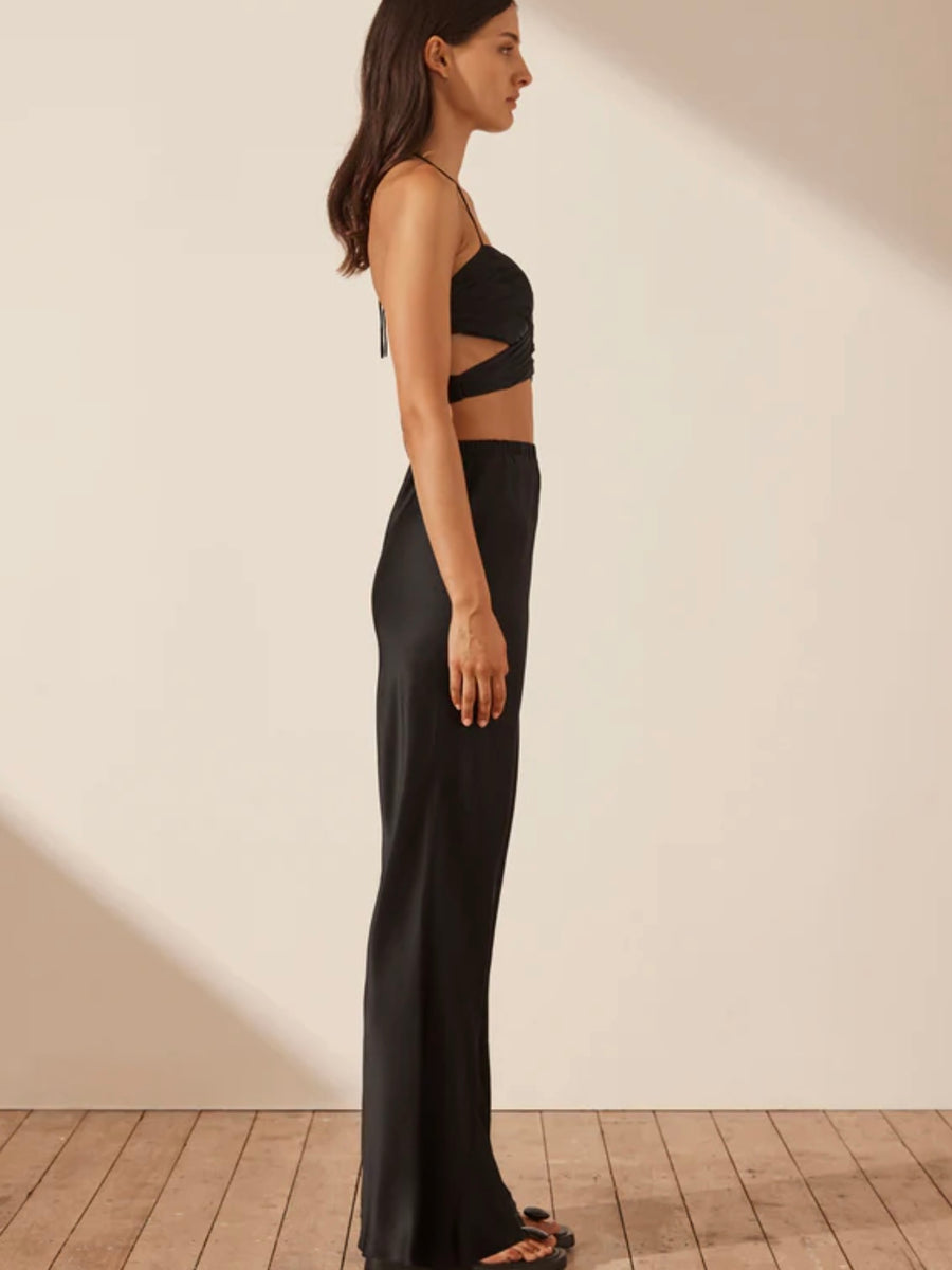Mezzanotte Silk Bias Cut Pant