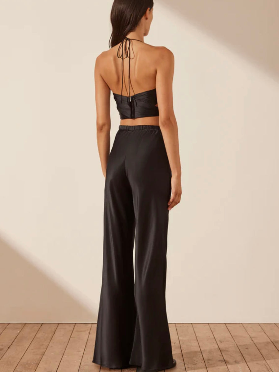 Mezzanotte Silk Bias Cut Pant