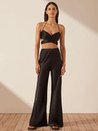 Mezzanotte Silk Bias Cut Pant