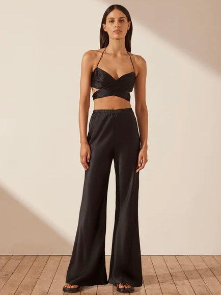 Mezzanotte Silk Bias Cut Pant