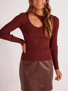 Amber Cutout Knit Top
