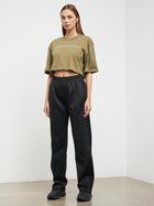 Pierre Crop Tee  Sicillian Olive