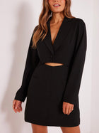 Allie Blazer Dress Black