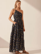 Vacance One Shoulder Tiered Maxi Dress