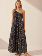 Vacance One Shoulder Tiered Maxi Dress