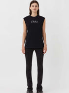 Huntington C&M Tank Black w White