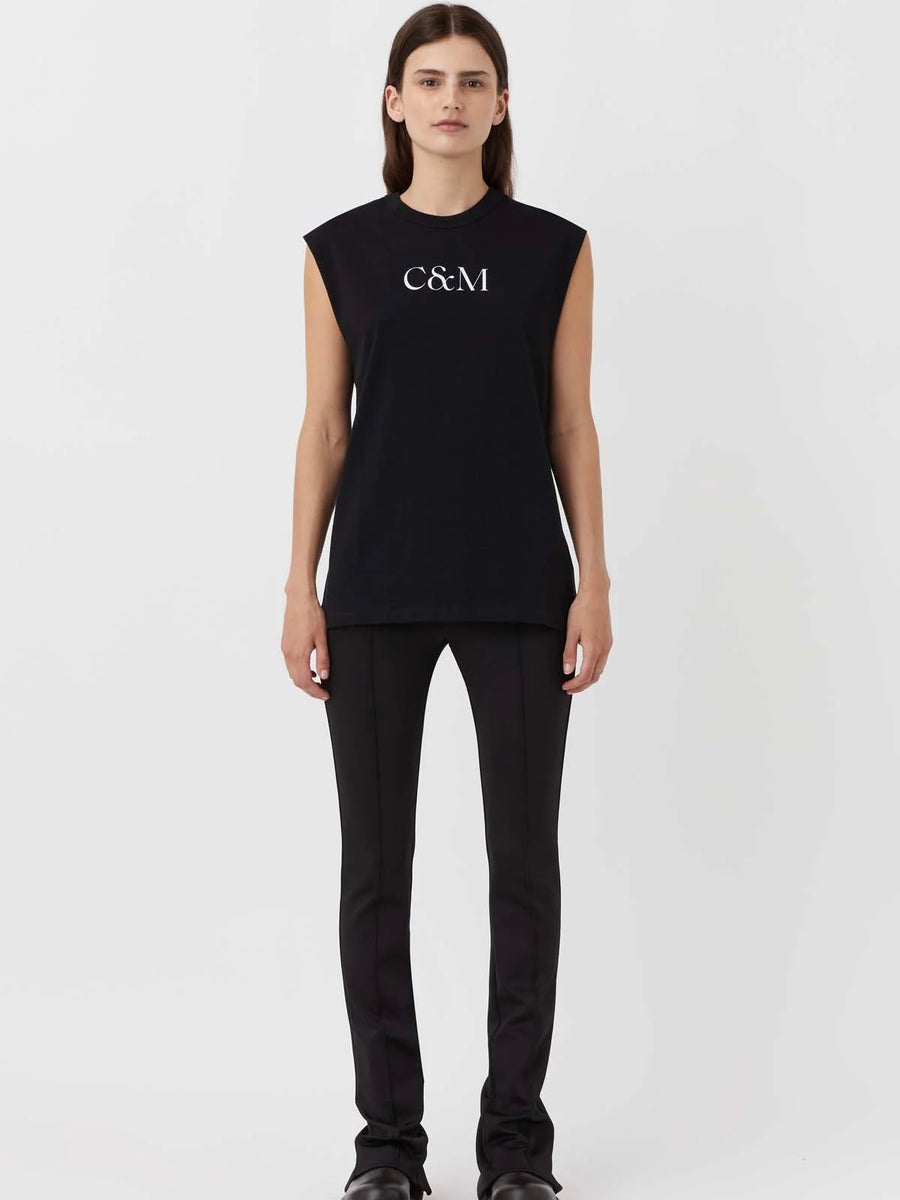 Huntington C&M Tank Black w White