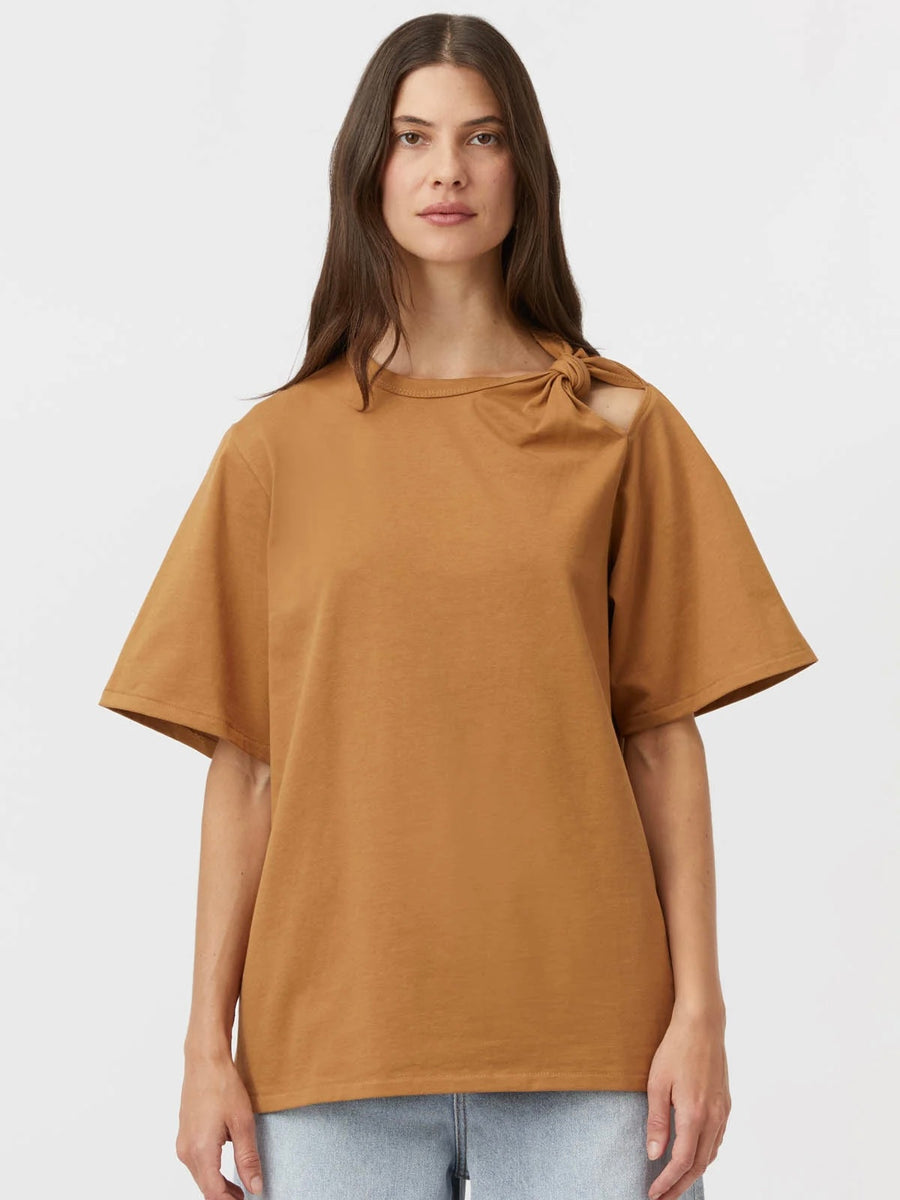 Juno Knot Tee Burnt Caramel