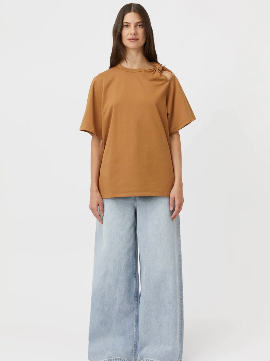 Juno Knot Tee Burnt Caramel