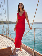 Valencia Bias Maxi Dress