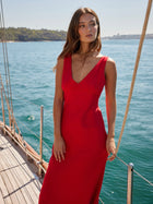Valencia Bias Maxi Dress