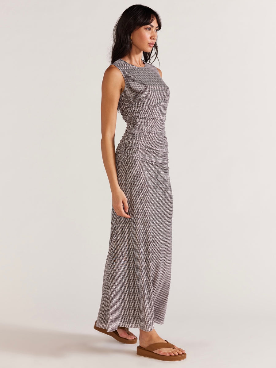 Aventi Mesh Maxi Dress