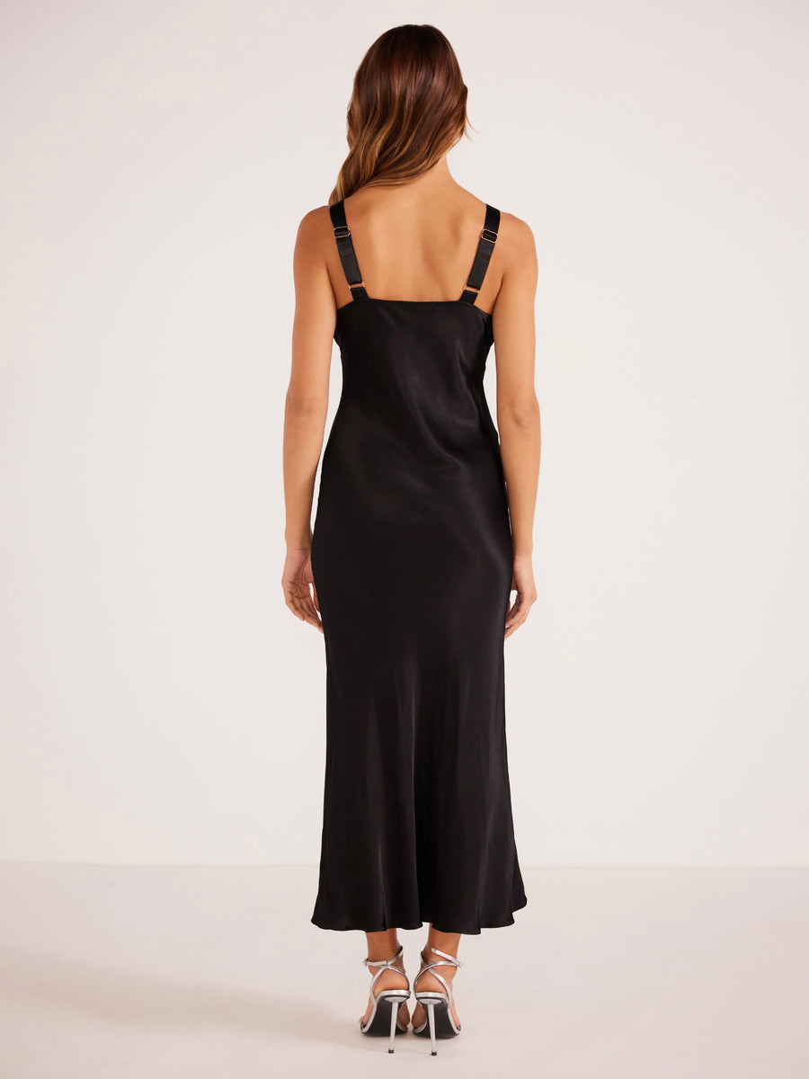 Gaia Bias Slip Midi Dress