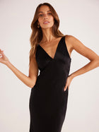 Gaia Bias Slip Midi Dress