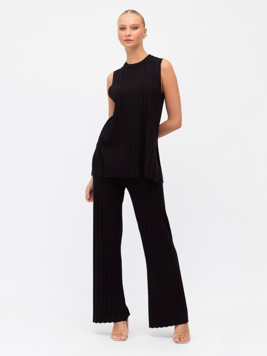 Zuri Knit Pant Black