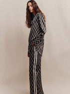 Corde Silk Contrast Relaxed Pant